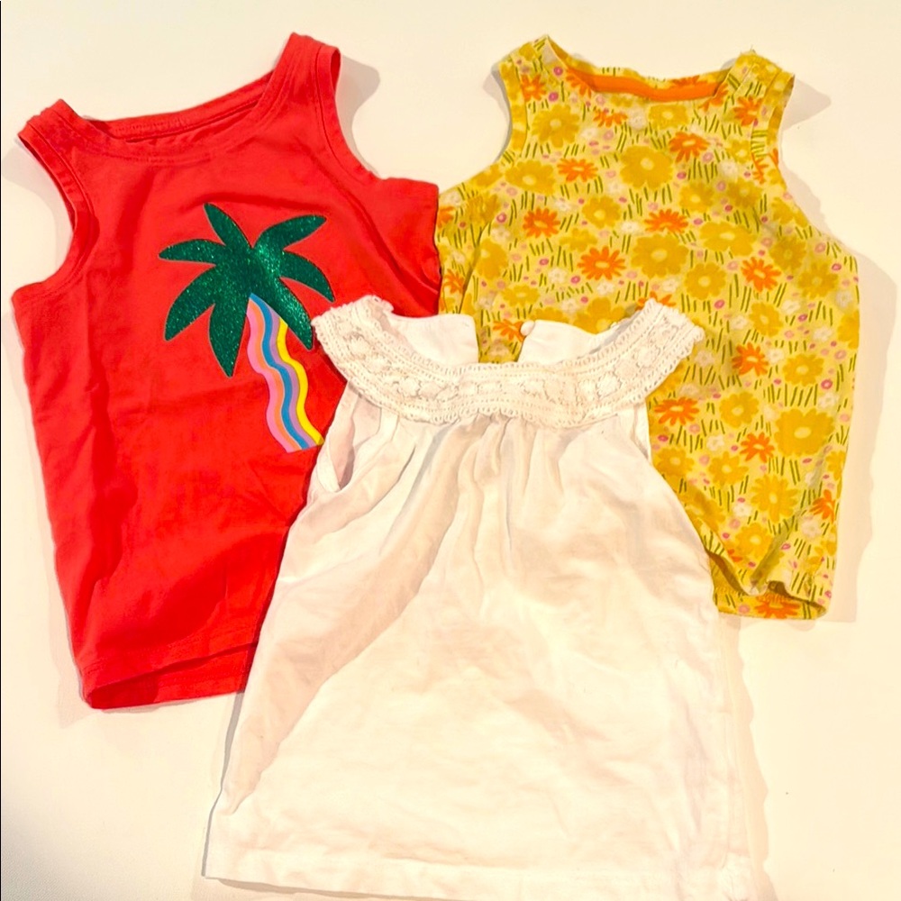 Girls Summer Tanks Set of 3, size 3T